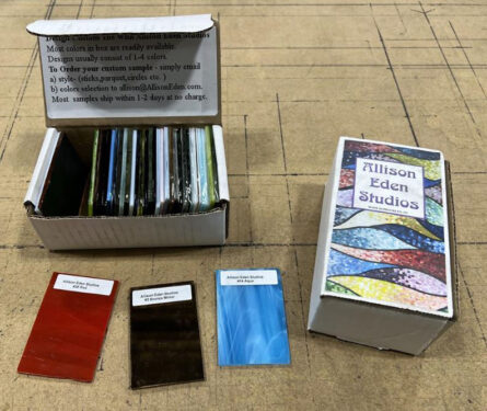 Allison Eden's Sample Glass Box.