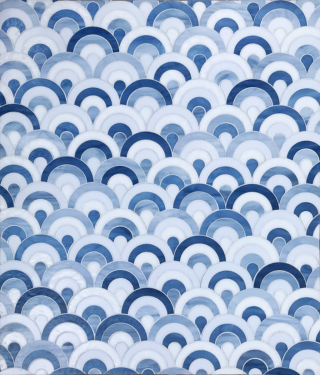 Allison Eden Studios Double Bubble Glass Mosaic Collection