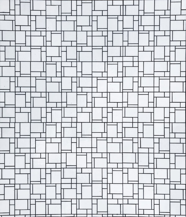 B-Square White Glass Mosaic Tile
