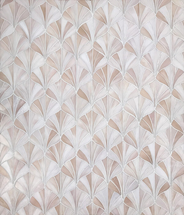Fortune Cookie Interlocking Glass Mosaic Tile