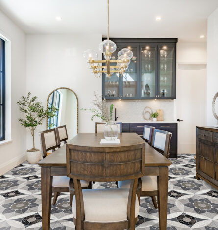 Moroccan Heart Pattern in Brown Interlocking Stone Mosaic Tile