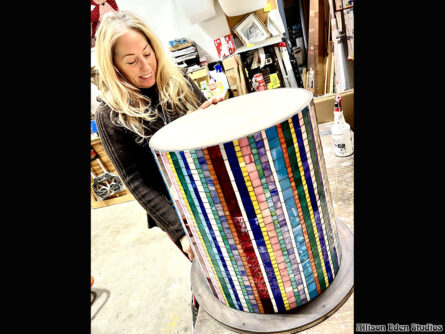 Kaleidoscope Glass Mosaic Table