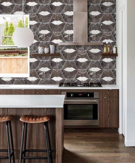 Smile- Brown- Interlocking Stone Mosaic Tile