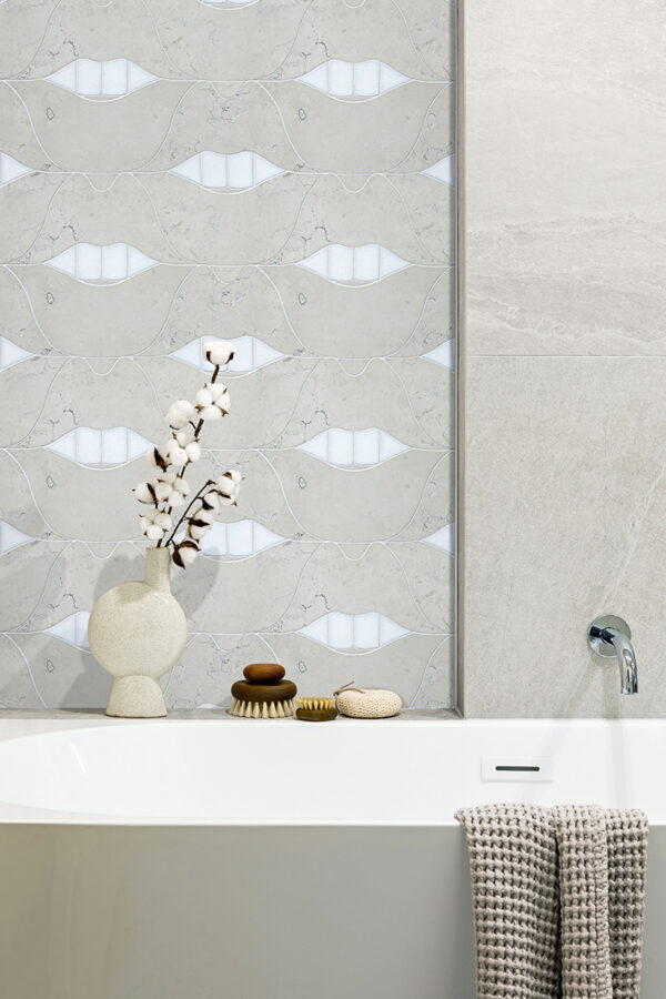 Smile - Creme Stone Interlocking Mosaic Tile