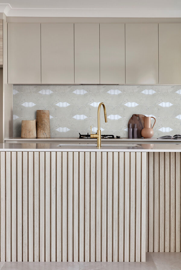 Smile - Creme Stone Interlocking Mosaic Tile