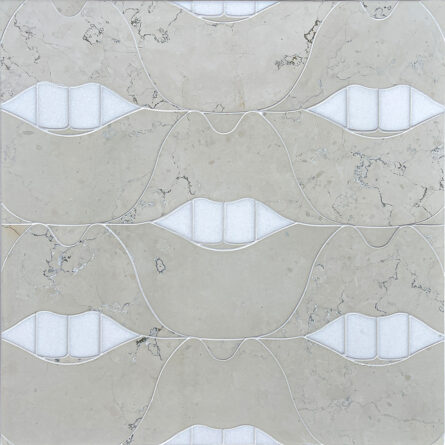Smile - Creme Stone Interlocking Mosaic Tile