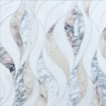 Waves- Purple- Stone interlocking Mosaics Tile