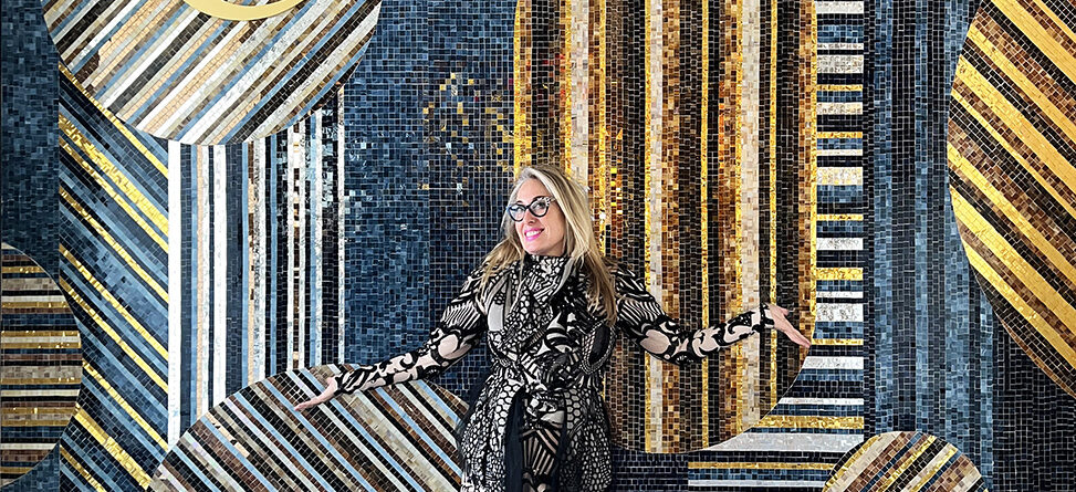 Allison Eden Studios glass mosaic mural outside Circa wm