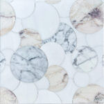 Overlapping Circles stone mosaic interlocking tile