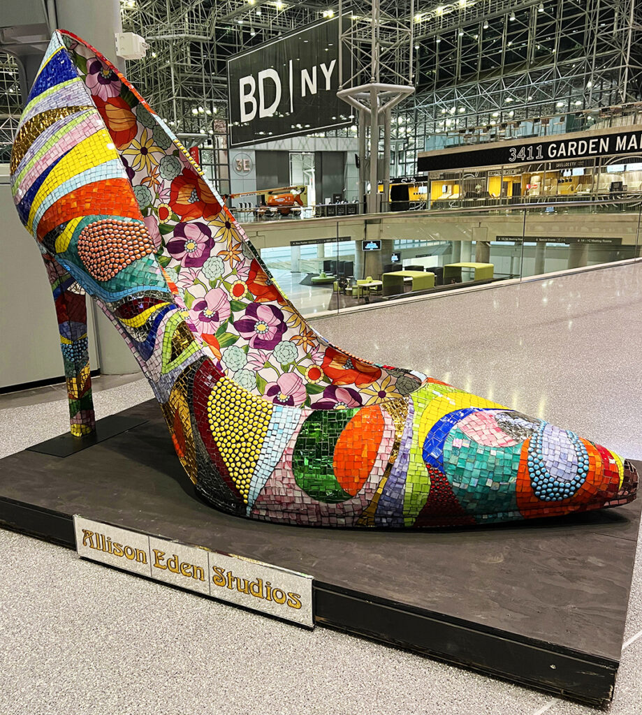 Allison Eden Studios High Heeled Mosaic Shoe at BDNY