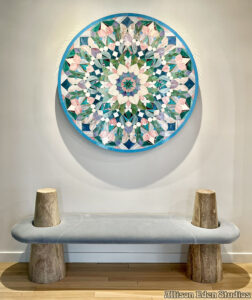 Allison Eden Studios Kaleidoscope mosaic art installed wm