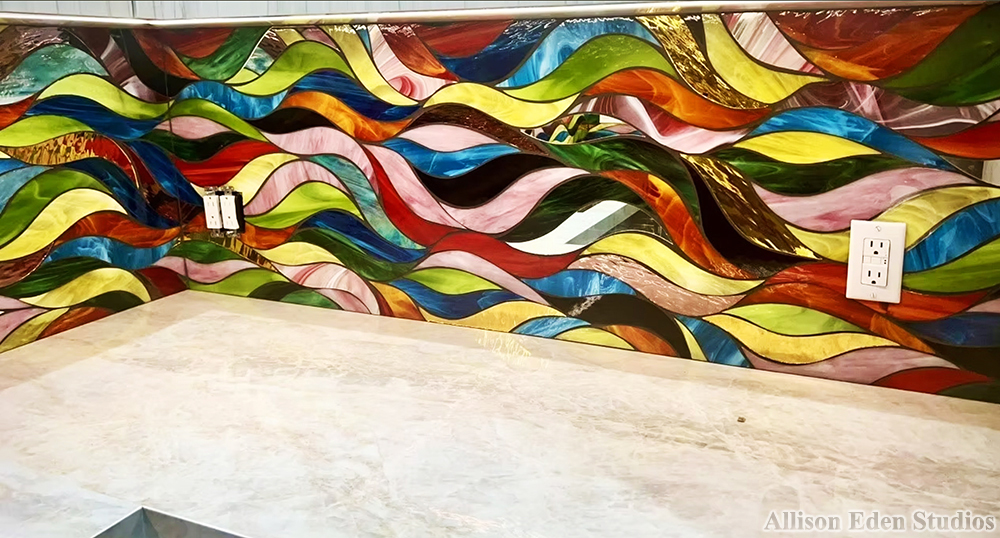 Allison Eden Studios Funky Waves Kitchen Backsplash 2 wm