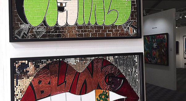 Allison Eden Studios Sparkle and Bling Bitch Art Basel Red Dot