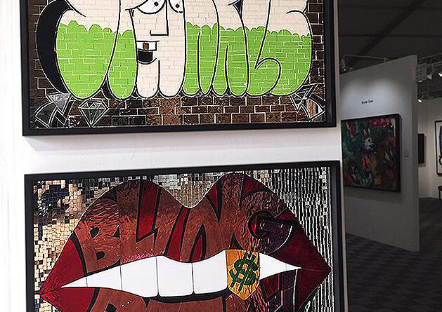 Allison Eden Studios Sparkle and Bling Bitch Art Basel Red Dot