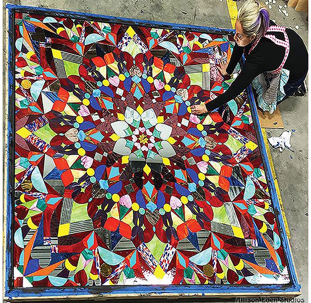 Allison Eden Making the Mega Kaleidoscope cropped