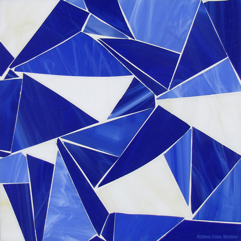 Allison Eden Studios Broken Mosaic white and blues wm