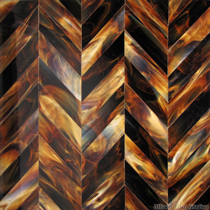 Allison Eden Studios Chevron Choc Brown