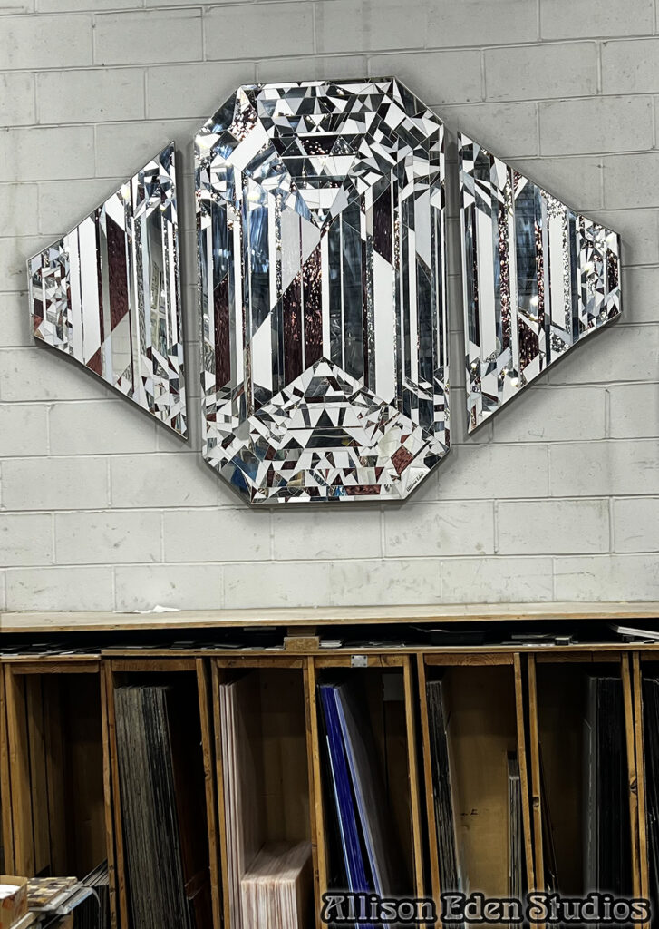 Allison Eden Studios Diamond Triptych in studio 5 2026 Instagram