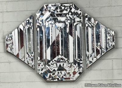 Allison Eden Studios Diamond Triptych in studio 5 2026 LinkedIn X