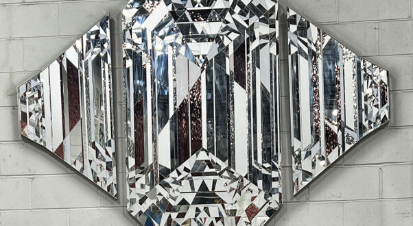 Allison Eden Studios Diamond Triptych in studio 5 2026 LinkedIn X