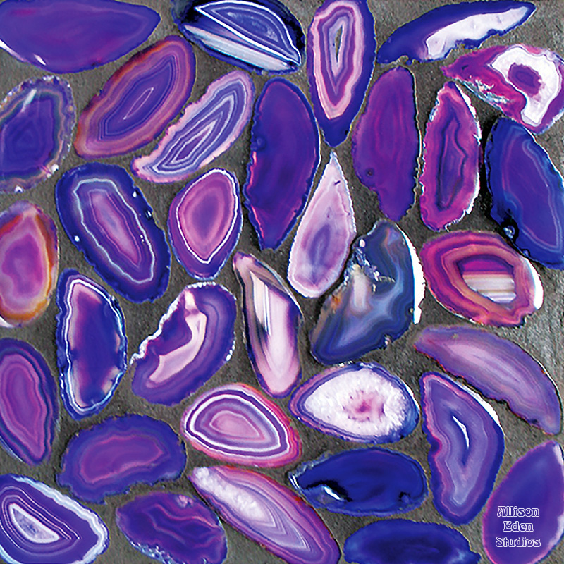 Allison Eden Studios pantone color of year 2018 ultra violet agates