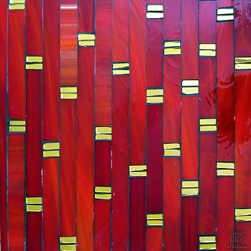 Bamboo Red With Gold Mirror Knuckles wm