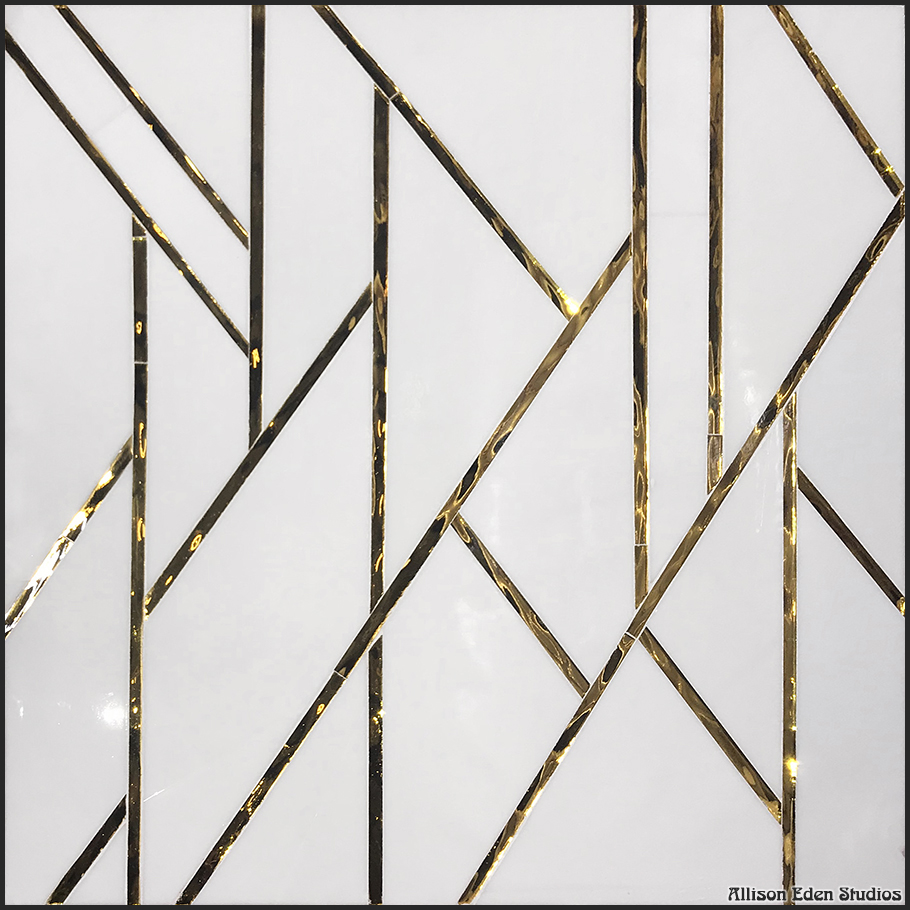 Allison Eden Art Deco Blanco Gold wm