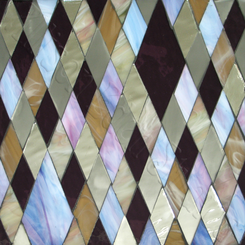 Allison Eden Studios Argyle BonePurpleRippleMirror