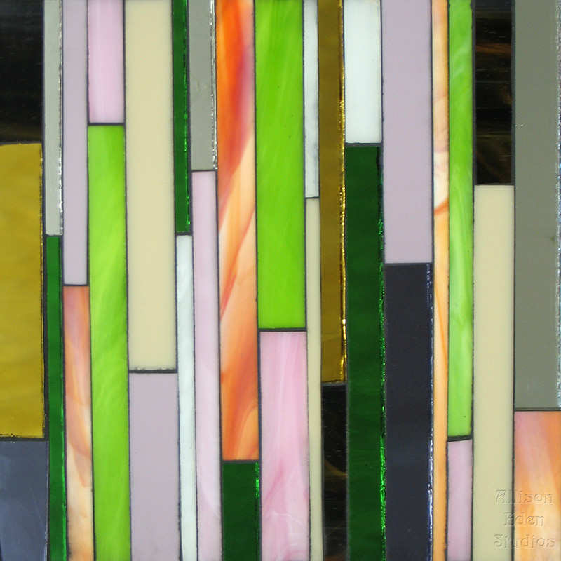 Allison Eden Studios Barcode greens pink orange bone
