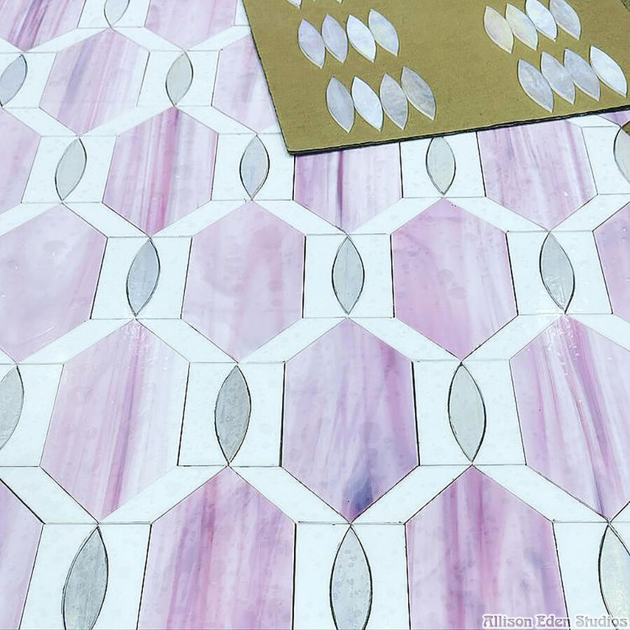 Allison Eden Studios Cameo 2 pink white gray in progress wm