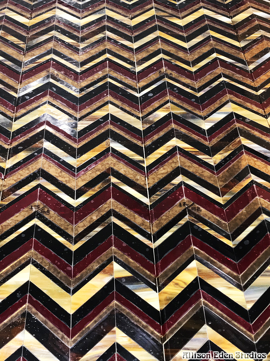 Allison Eden Studios Chevron bonered antique copper in progress wm