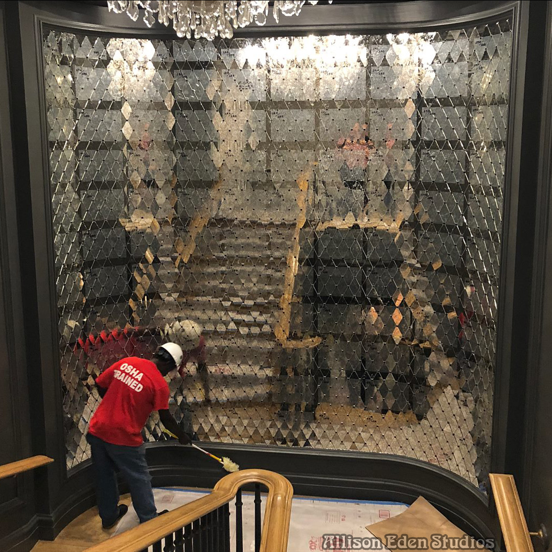 Allison Eden Studios Diamonds and Dots Hospitality Install wm