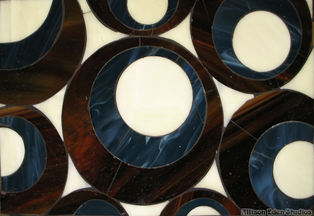 Allison Eden Studios Elipticals Chocolate bone blue wm