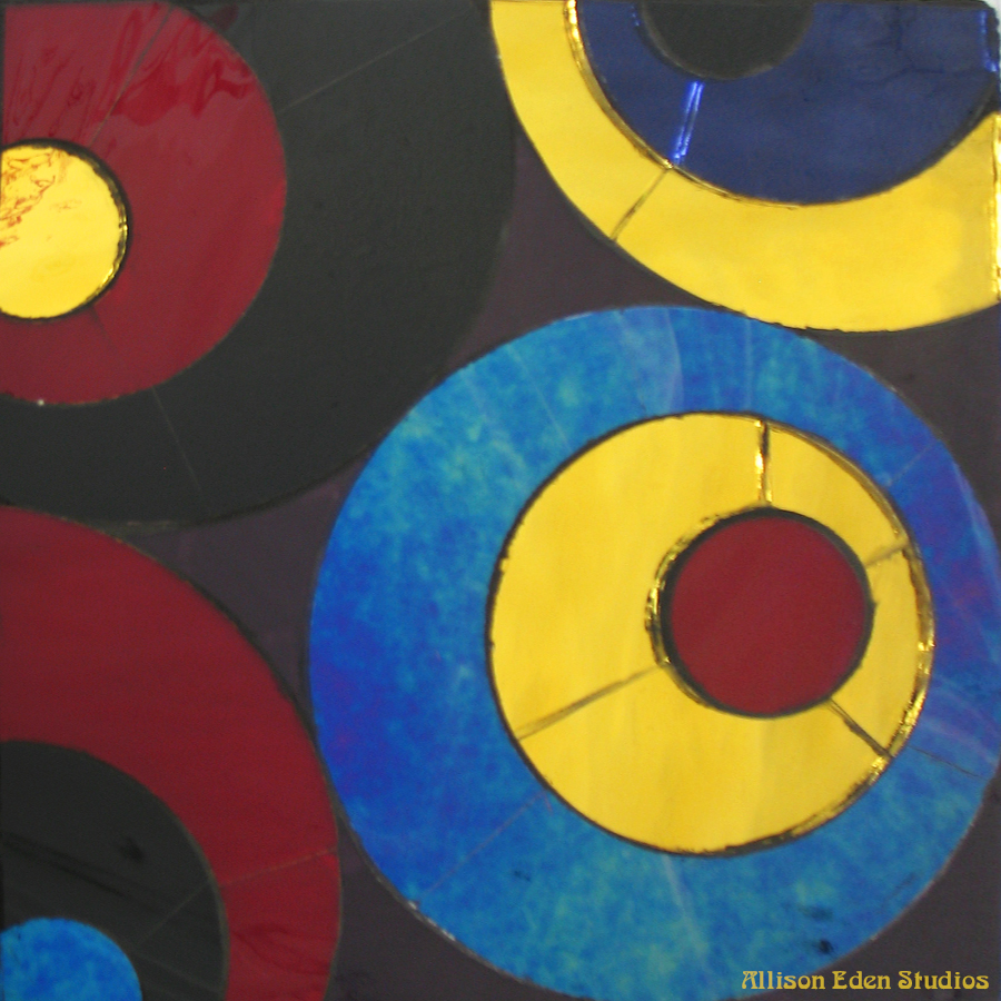 Allison Eden Studios Elipticals blue gold red black