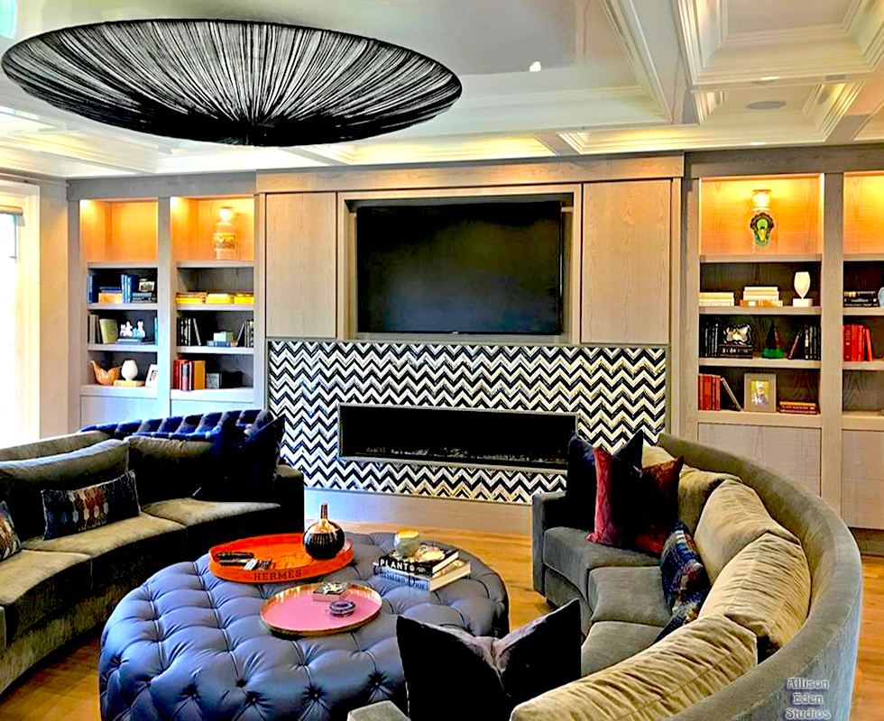 Allison Eden Studios Fireplace Chevron
