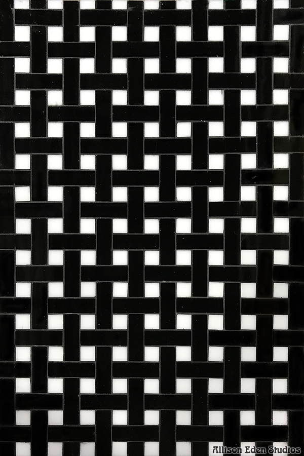 Allison Eden Studios Mini Basketweave black and white