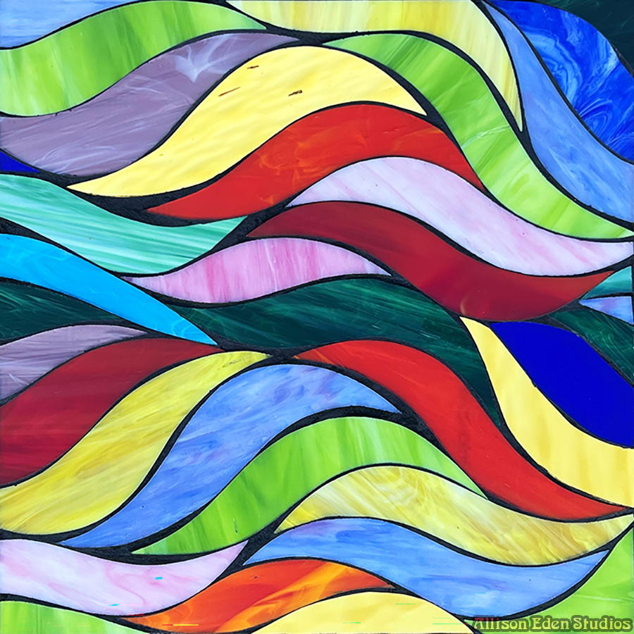 Allison Eden Studios Rainbow Waves wm