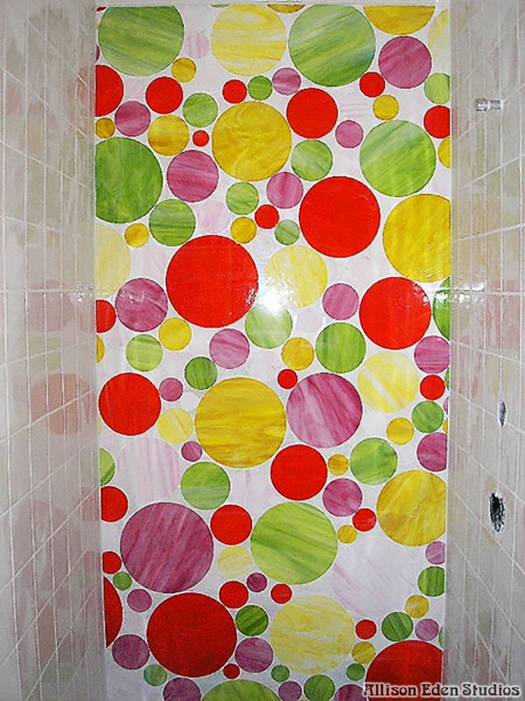 Allison Eden Studios Shower Circles in Funky Colors wm