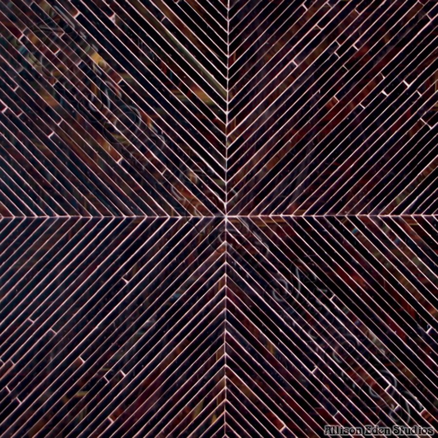 Allison Eden Studios chevron choc brown vanishing point