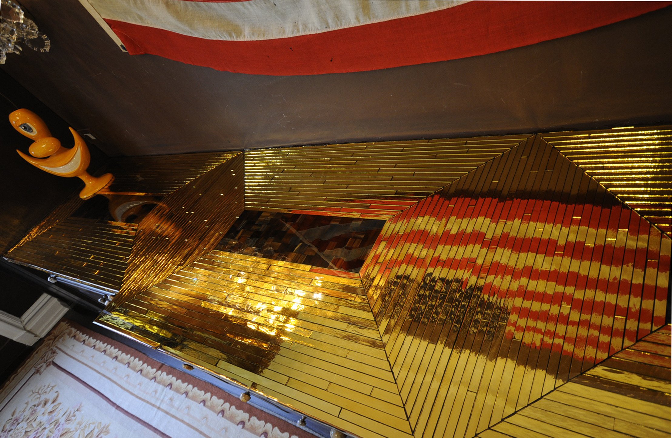 Gold Chevron Home Countertop