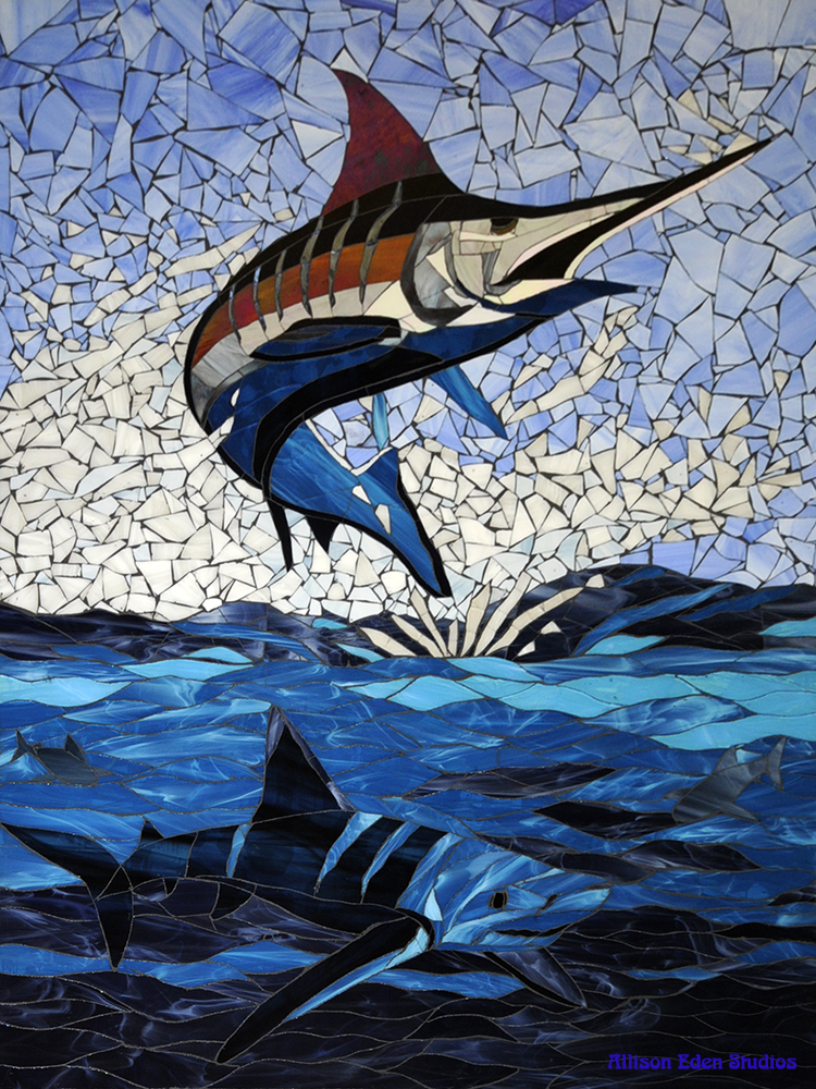 21 Allison Eden studios Sailfish over Shark 36 X 48