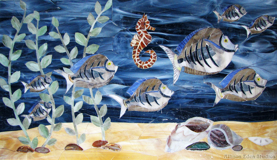 23 Allison Eden Studios school fish 24 X 36 in progress wm