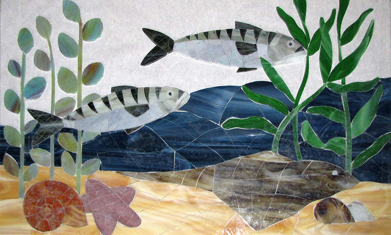 23c Allison Eden MackerelandFluke 24 X 36 in progress