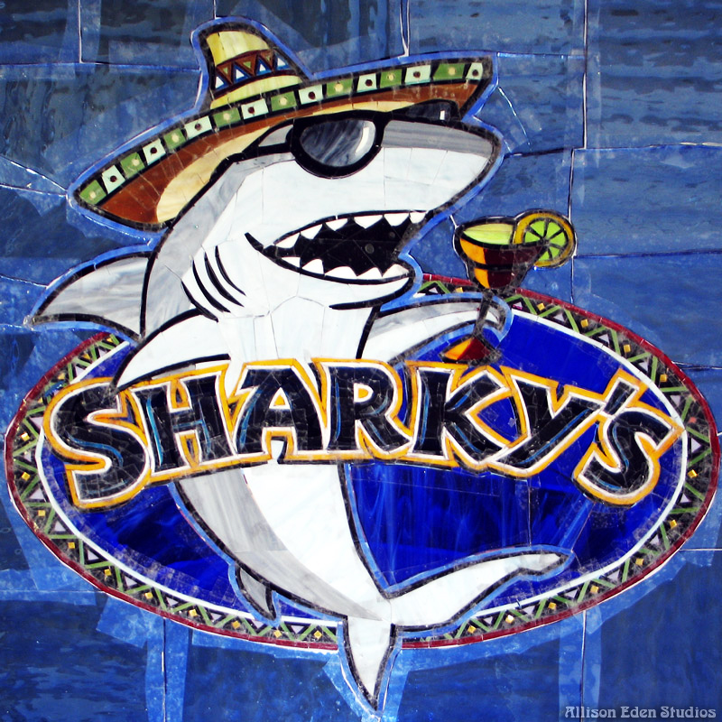 26 Allison Eden Studios in progress Sharkeys Sign