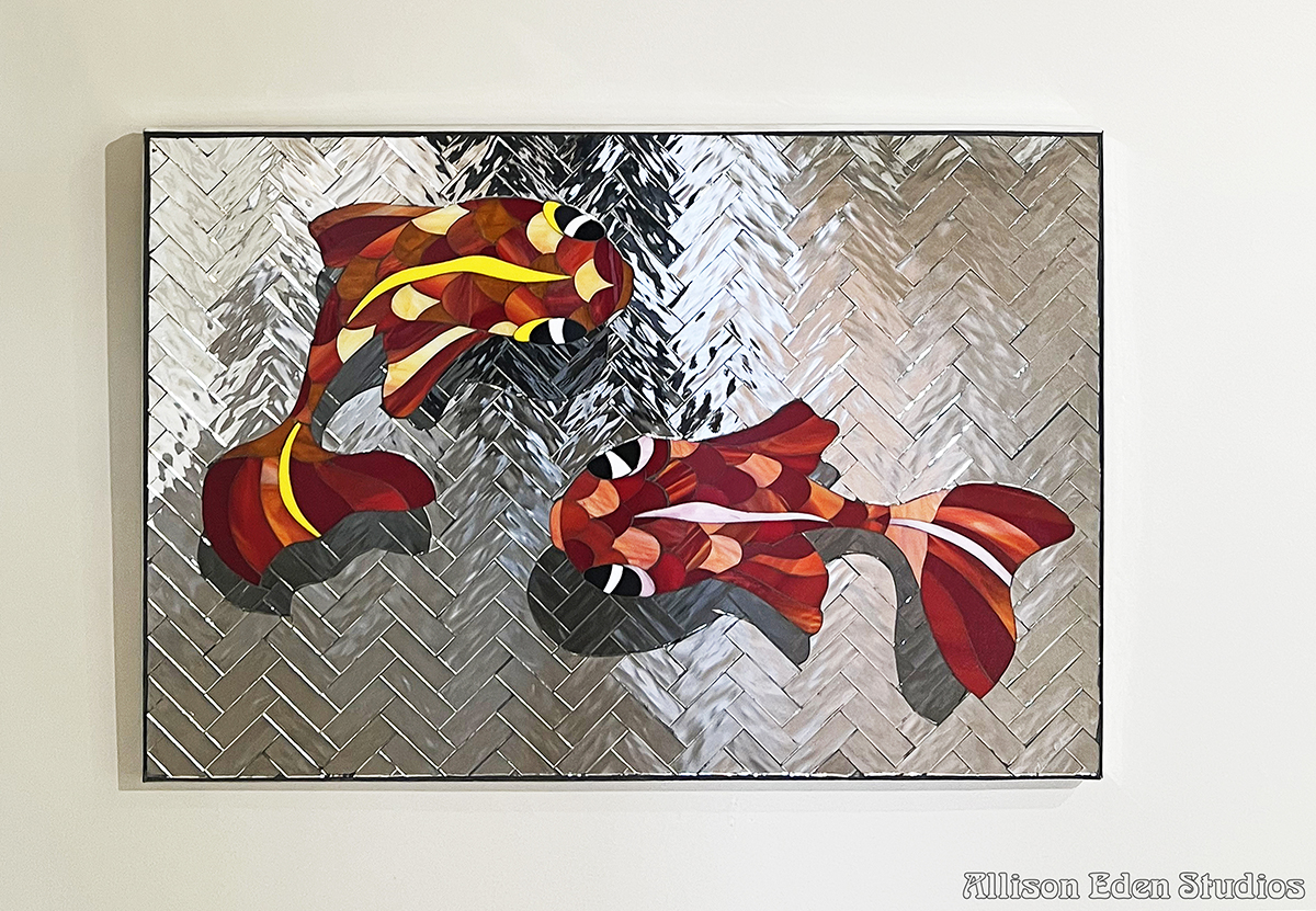 27 Allison Eden Studios Twin 3D Koi Fish at ASD in Palm Beach wm