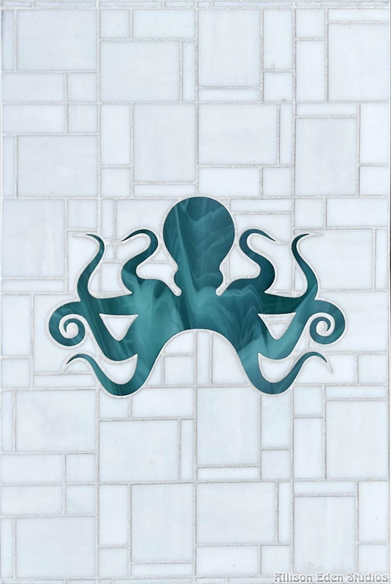 42 Allison Eden Studios green octopus on white wm
