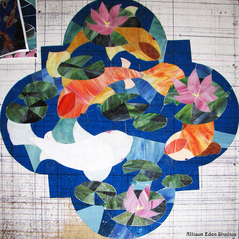 59 Allison Eden Studios clover fish 48 inch wm