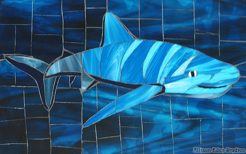 63 Allison eden studios scary shark 12 X 18 wm