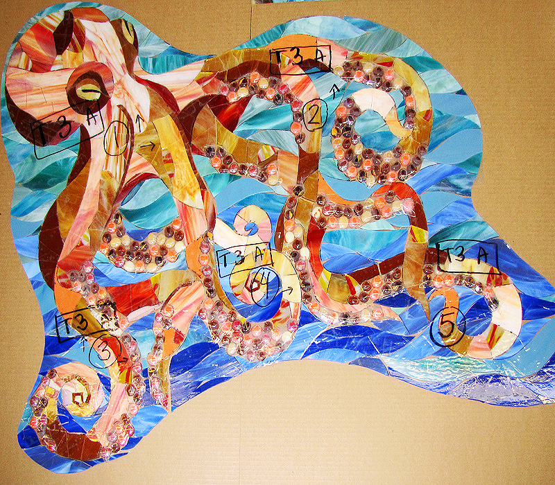 81b Allison Eden Studios Octopus 48 X 48 in progress wm
