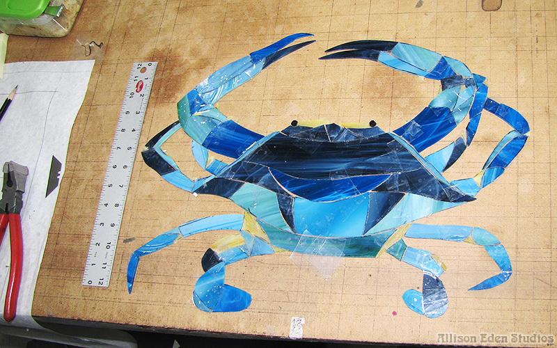 90 Allison Eden Studios Blue Crab1 in progress wm